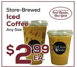 DeCicco & Sons Iced Coffee offer