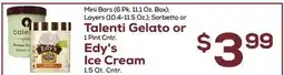 DeCicco & Sons Talenti Gelato Edy's Ice Cream offer