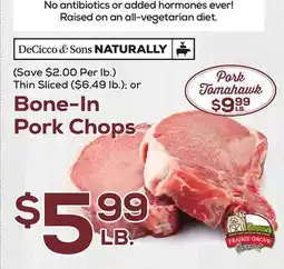 DeCicco & Sons Bone-In Pork Chops offer