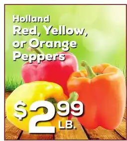 DeCicco & Sons Holland Red, Yellow, or Orange Peppers offer