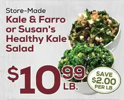 DeCicco & Sons Kale & Farro or Susan's Healthy Kale Salad offer