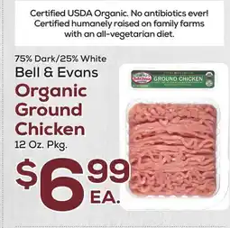 DeCicco & Sons Bell & Evans Organic Ground Chicken offer