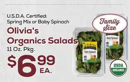 DeCicco & Sons Olivia's Organics Salads offer