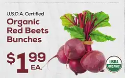 DeCicco & Sons Organic Red Beets Bunches offer