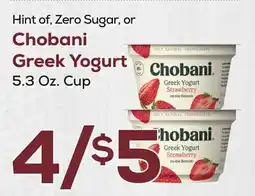 DeCicco & Sons Chobani Greek Yogurt offer