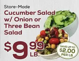 DeCicco & Sons Cucumber Salad w/Onion or Three Bean Salad offer