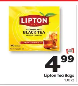 Weis Markets Lipton Tea Bags offer