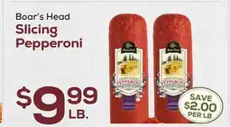 DeCicco & Sons Boar's Head Slicing Pepperoni offer