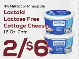 DeCicco & Sons Lactaid Lactose Free Cottage Cheese offer