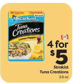 Weis Markets Starkist Tuna Creations offer