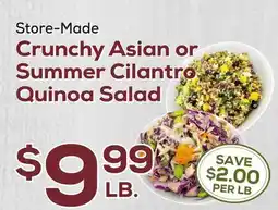 DeCicco & Sons Crunchy Asian or Summer Cilantro Quinoa Salad offer