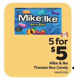 Weis Markets Mike & Ike Theater Box Candy offer