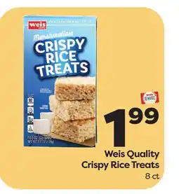 Weis Markets Weis Quality Crispy Rice Treats offer
