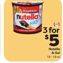 Weis Markets Nutella & Go! offer