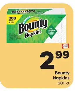 Weis Markets Bounty Napkins offer