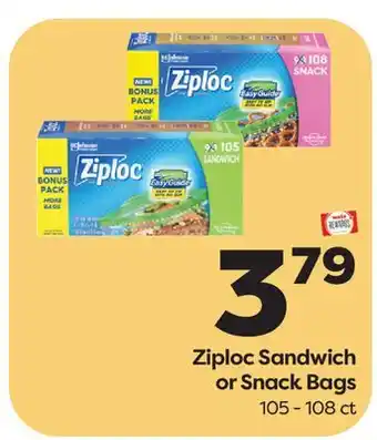 Weis Markets Ziploc Sandwich or Snack Bags offer