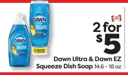 Weis Markets Dawn Ultra & Dawn EZ Squeeze Dish Soap offer