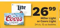 Weis Markets Miller Light or Coors Light offer