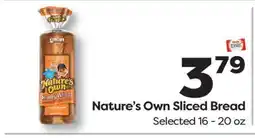 Weis Markets Nature's Own Sliced Bread offer