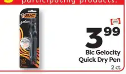 Weis Markets Bic Gelocity Quick Dry Pen offer