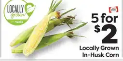 Weis Markets Locally Grown In-Husk Corn offer