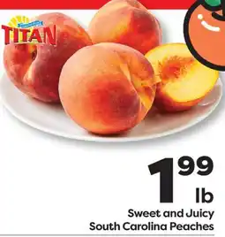 Weis Markets Sweet and Juicy South Carolina Peaches offer
