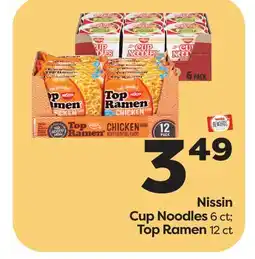 Weis Markets Nissin Cup Noodles 6 ct Top Ramen 12 ct offer