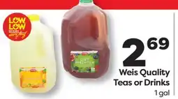 Weis Markets Weis Quality Teas or Drinks offer