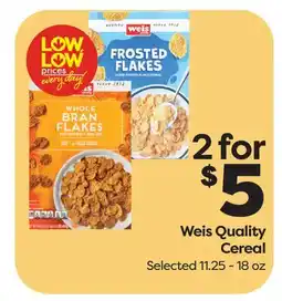 Weis Markets Weis Quality Cereal offer