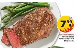 Weis Markets Pasture Raised Boneless New York Strip Steaks offer