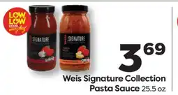 Weis Markets Weis Signature Collection Pasta Sauce offer