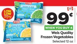 Weis Markets Weis Quality Frozen Vegetables offer