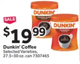 Stop&Shop Dunkin' Coffee offer