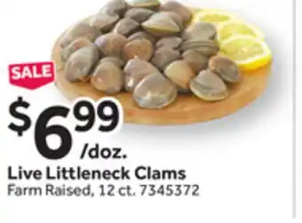 Stop&Shop Live Littleneck Clams offer