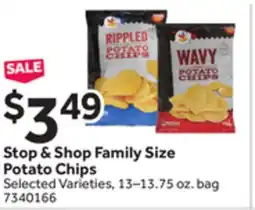 Stop&Shop Stop & Shop Family Size Potato Chips offer