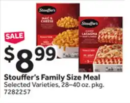 Stop&Shop Stouffer's Family Size Meal offer