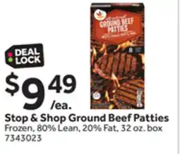 Stop&Shop Stop & Shop Ground Beef Patties offer