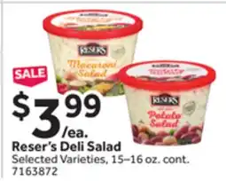 Stop&Shop Reser's Deli Salad offer