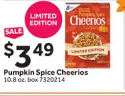 Stop&Shop Pumpkin Spice Cheerios offer