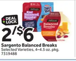 Stop&Shop Sargento Balanced Breaks offer