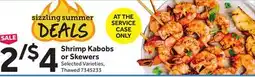 Stop&Shop Shrimp Kabobs or Skewers offer