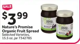 Stop&Shop Nature's Promise Organic Fruit Spread offer