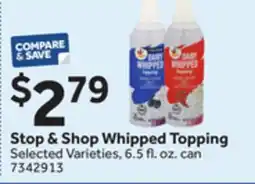 Stop&Shop Stop & Shop Whipped Topping offer