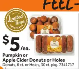 Stop&Shop Pumpkin or Apple Cider Donuts or Holes offer