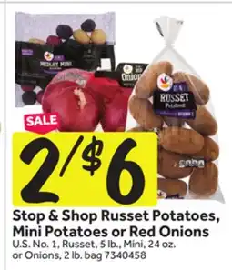 Stop&Shop Stop & Shop Russet Potatoes, Mini Potatoes or Red Onions offer