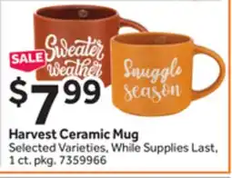 Stop&Shop Harvest Ceramic Mug offer