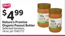 Stop&Shop Nature's Promise Organic Peanut Butter offer