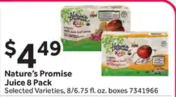 Stop&Shop Nature's Promise Juice 8 Pack offer