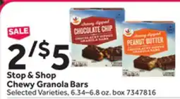 Stop&Shop Stop & Shop Chewy Granola Bars offer