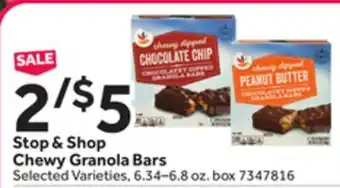 Stop&Shop Stop & Shop Chewy Granola Bars offer
